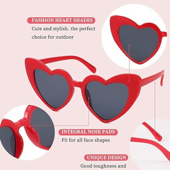 Vintage heart shaped sunglasses
